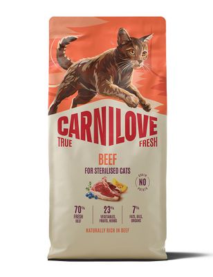 Carnilove Cat True Fresh Sterilised Nötkött