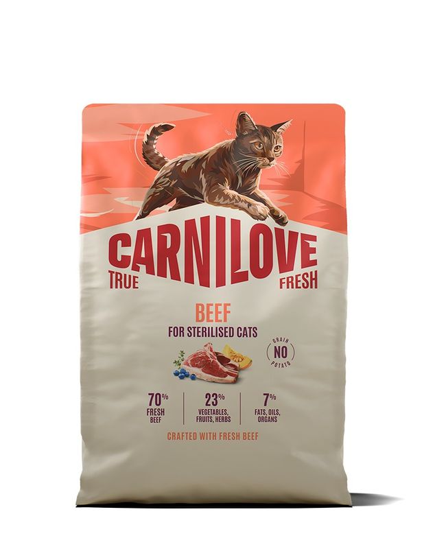 Carnilove Cat True Fresh Sterilised Nötkött