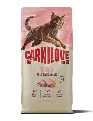 Carnilove Cat True Fresh Sterilised Kalkon