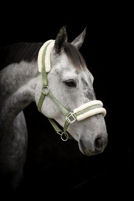 Grimma Med Päls Olive/Creme