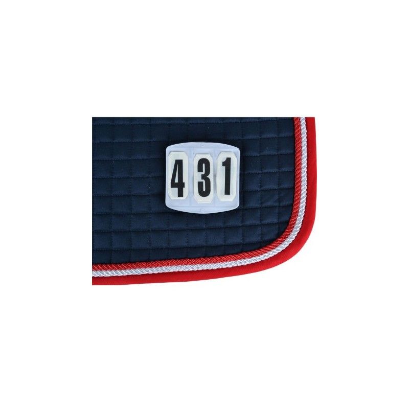 Tävlingsnummer Fyrkantig Kardborrfäste