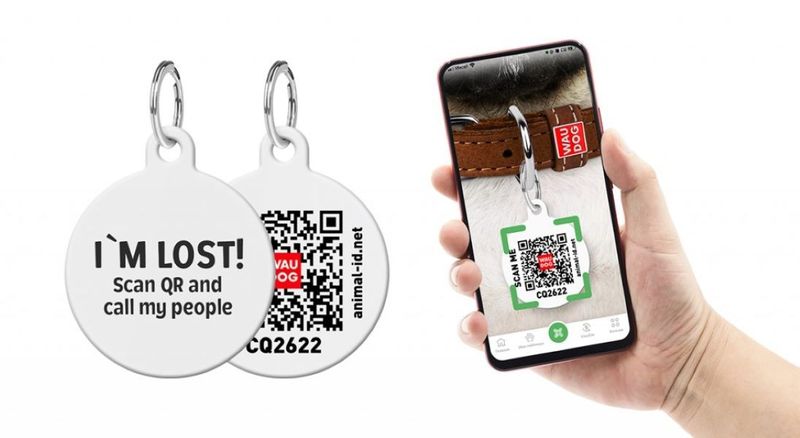 WAUDOG Smart ID Bricka för Hund & Katt (NASA Rund)