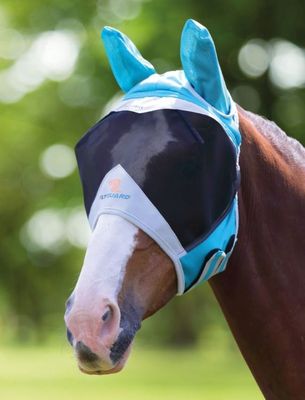 Shires Flughuva Med Öron (Turkos/Grå, X-Full)