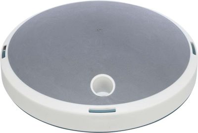Slow Feed Rocking bowl, plast/TPR, 0.5 l/ø 23 cm, grå/blå