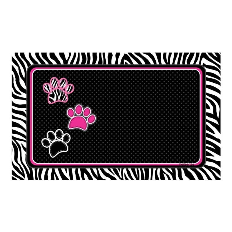 Underlägg Zebra Drymate (51x30 cm Svart)