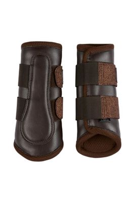 HG Lux Dressyrskydd Brun/brun glitter