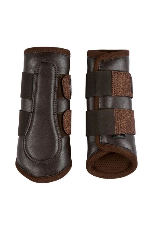 HG Lux Dressyrskydd Brun/brun glitter