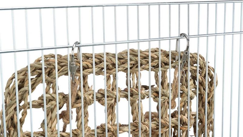 Gnagarmatta med leksaker i sjögräs 18 x 30cm