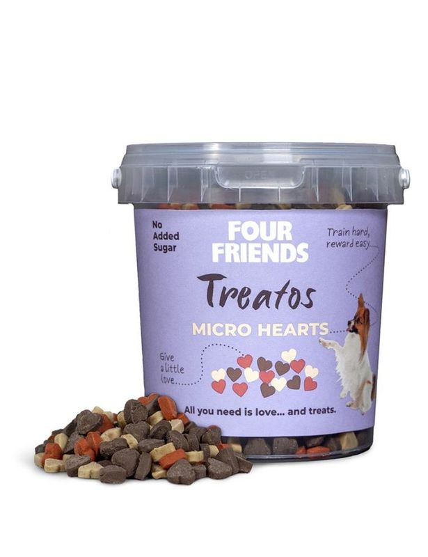 FourFriends Dog Treatos Micro Hearts 500g