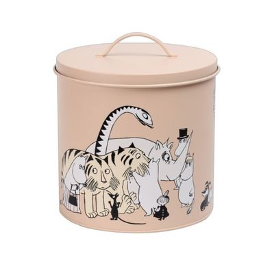 Mumin Foder & Godisburk i Plåt Beige