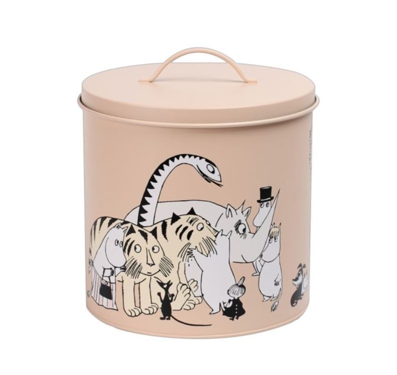 Mumin Foder & Godisburk i Plåt Beige