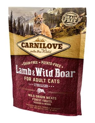 Carnilove Cat Sterilised Lamb & Wild Boar Adult