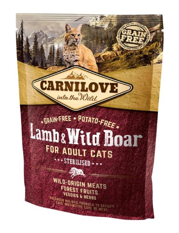 Carnilove Cat Sterilised Lamb & Wild Boar Adult