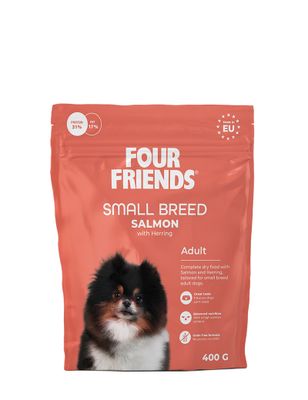 FourFriends_torrfoder_hund_Small_Breed_Salmon_400g