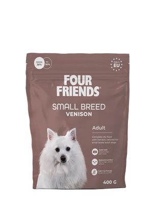 FourFriends_torrfoder_hund_Small_Breed_Venison_400g