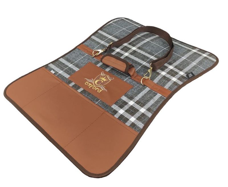 CAZO Transportväska Oxford Läder & Tweed (50 x 27 x 26cm)