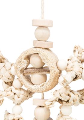 Naturleksak med bananblad trä luffa 42 cm