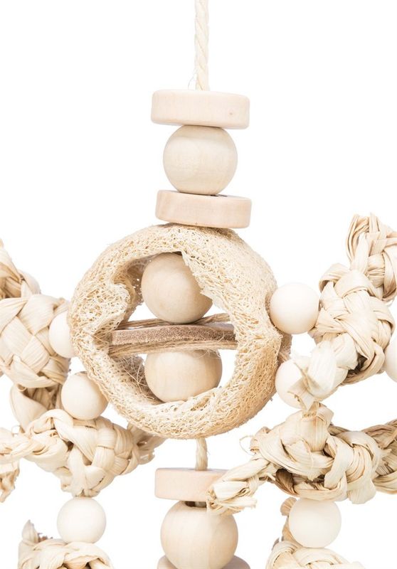 Naturleksak med bananblad trä luffa 42 cm