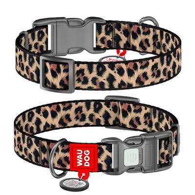 WAUDOG Hundhalsband Nylon Leopard