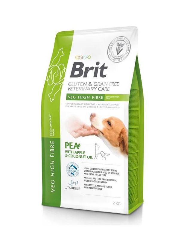 Brit Veterinary Grain Free Diet Dog Veg High Fibre 2 kg