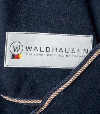Waldhausen Fleecetäcke Modern Marinblå/rosguld