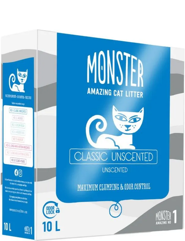 Monster Kattsand Unscented 10L