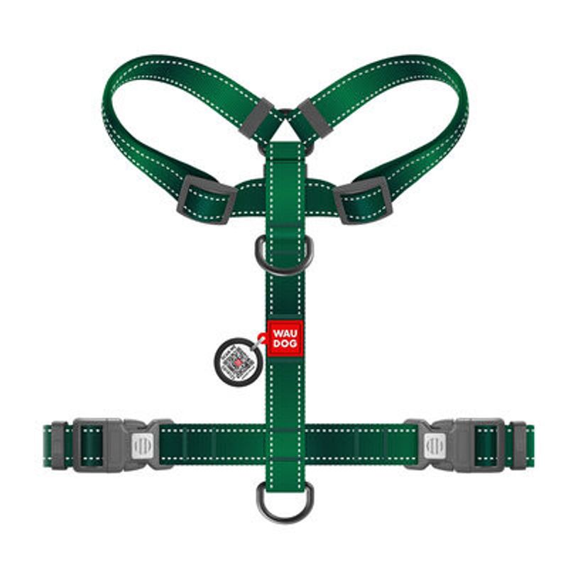 WAUDOG H-Sele Hund Mono Reflex Grön