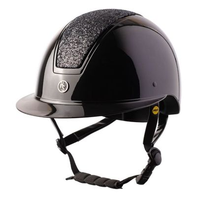 Ridhjälm Mips Vision Glitter Svart