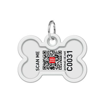 WAUDOG Smart ID Bricka för Hund & Katt Monster eye Ben 40mm
