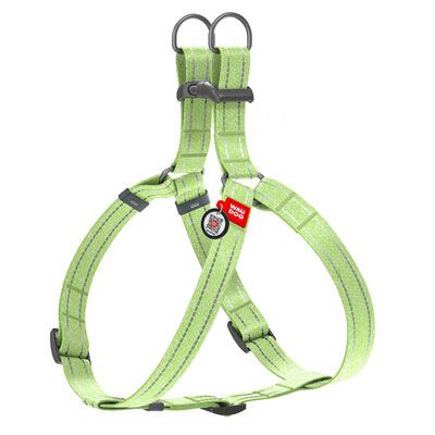 WAUDOG Re-Cotton Hundsele Reflex Ljus grön