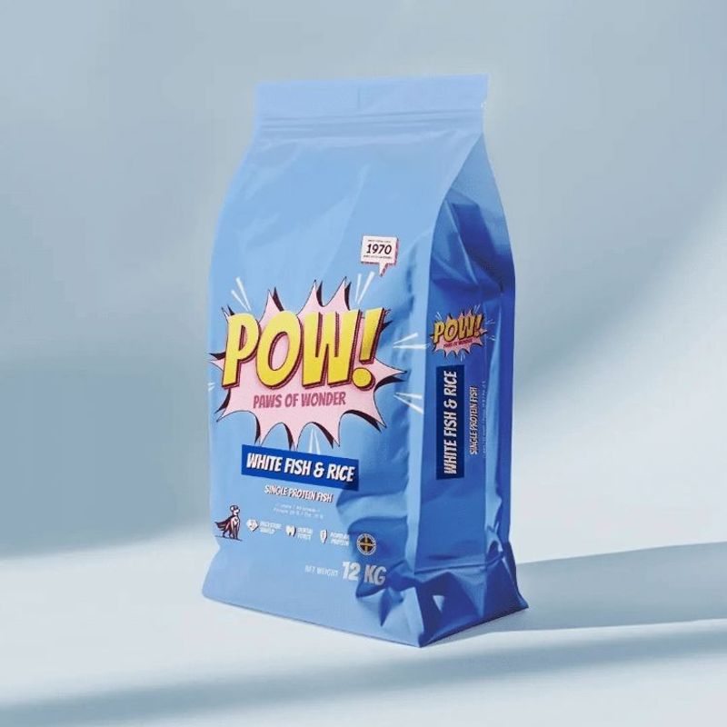 POW! Dog Adult White Fish