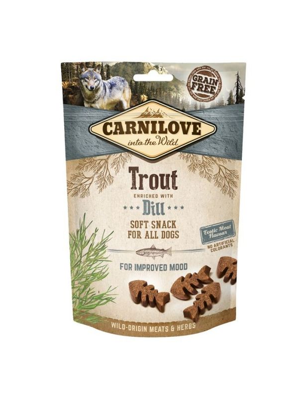 CarniLove Dog Semi Moist Snack Trout with Dill 200g