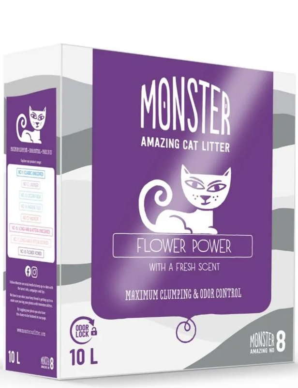 Monster Kattsand Flower Power 10L