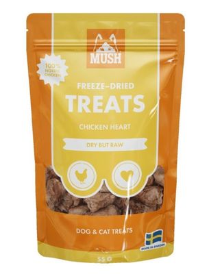 MUSH Treats Frystorkad Kycklinghjärta 50 g