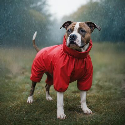 WAUDOG Regntäcke Overall Röd