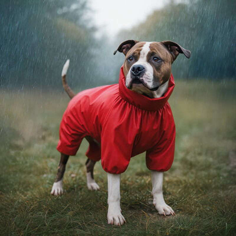 WAUDOG Regntäcke Overall Röd