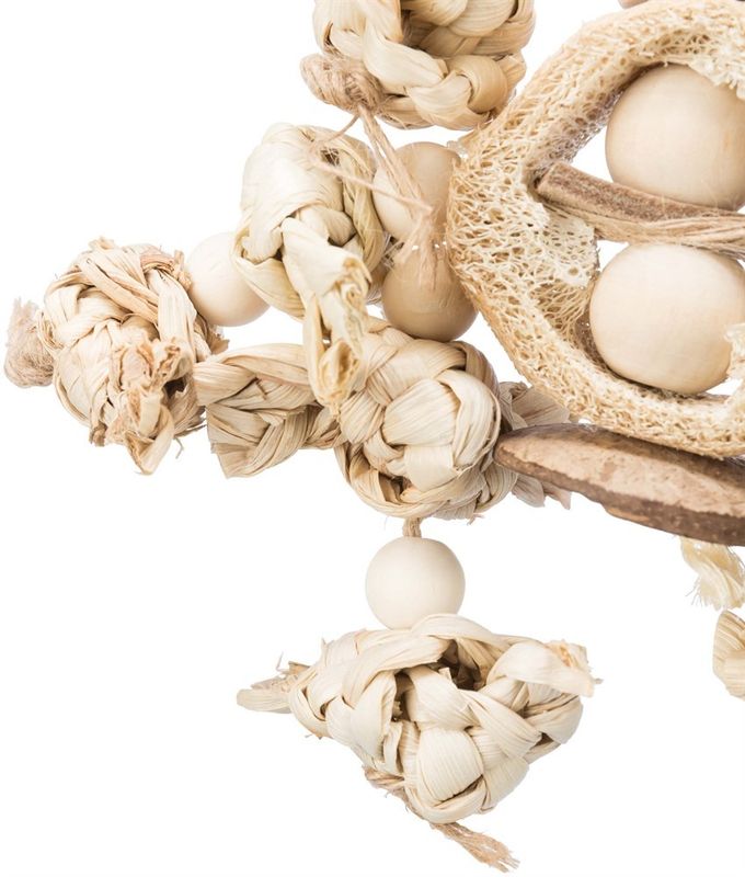 Naturleksak med bananblad trä luffa 42 cm