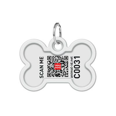 WAUDOG Smart ID Bricka för Hund & Katt NASA21 Ben 40mm