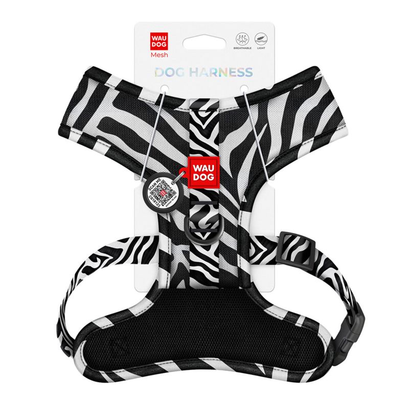 WAUDOG Mesh Hundsele Zebra