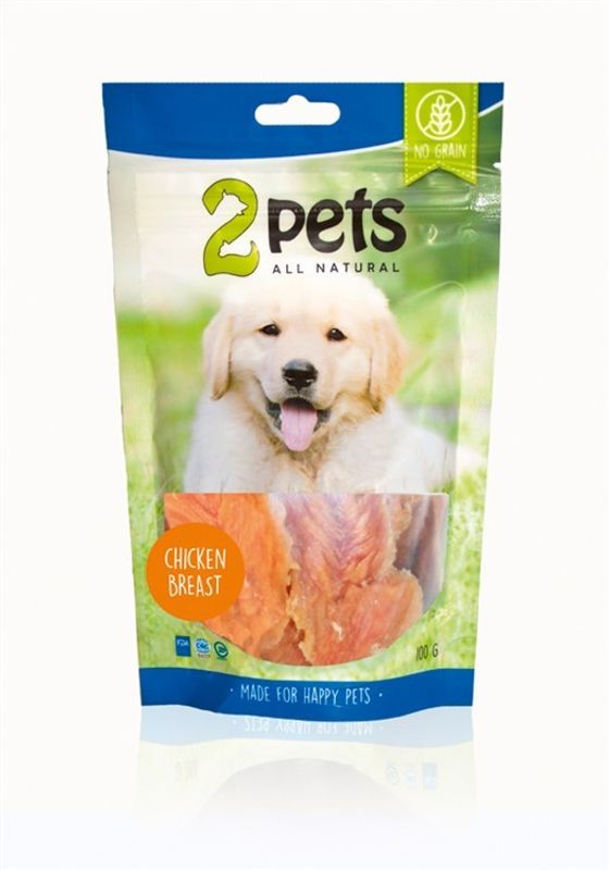 2pets Dogsnack Chicken Breast 100g