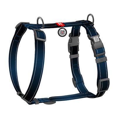 WAUDOG H-Sele Hund Mono Reflex Svart