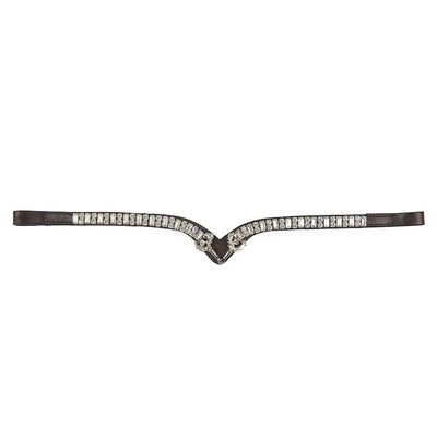 Brunt pannband med strass