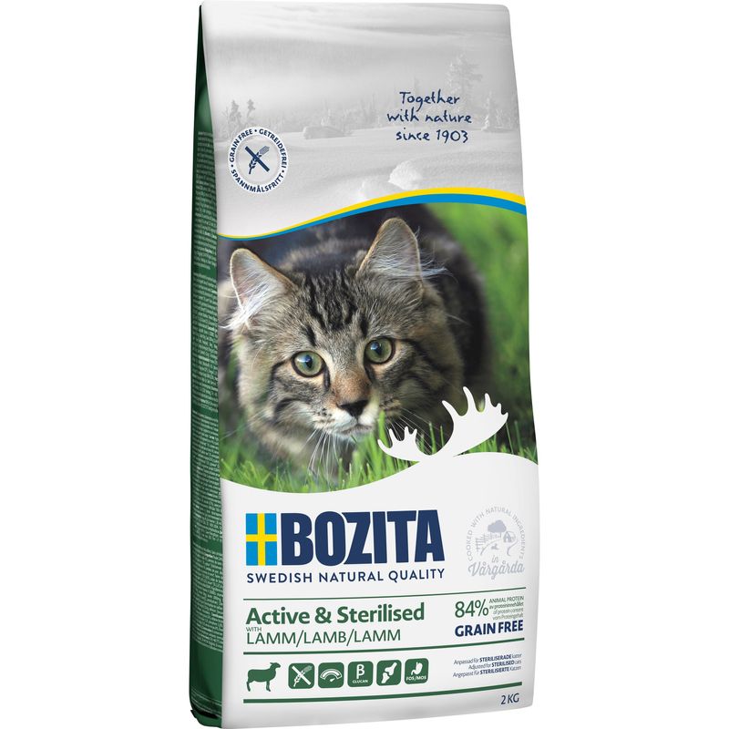 Bozita Katt Active & Sterilised Grain Free Lamb