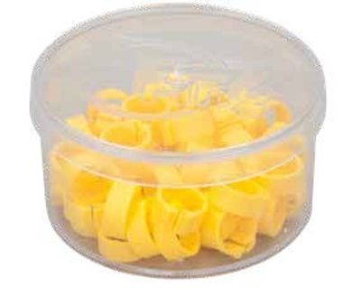 Duvringar i plast 5mm Vita 50 st