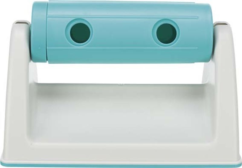 Snackrulle med bas 19x12x11cm grå/turkos