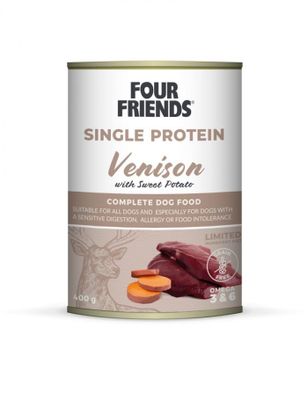 FourFriends Dog Venison & Sweet Potato 400g