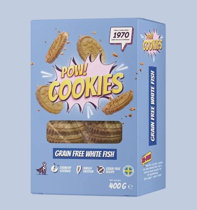 Pow Cookie Grain Free White Fish 400 g