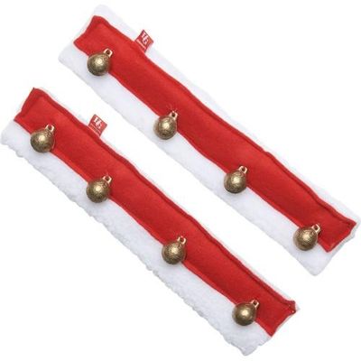 HG Jul tygelbjällror röd, 2 st onesize