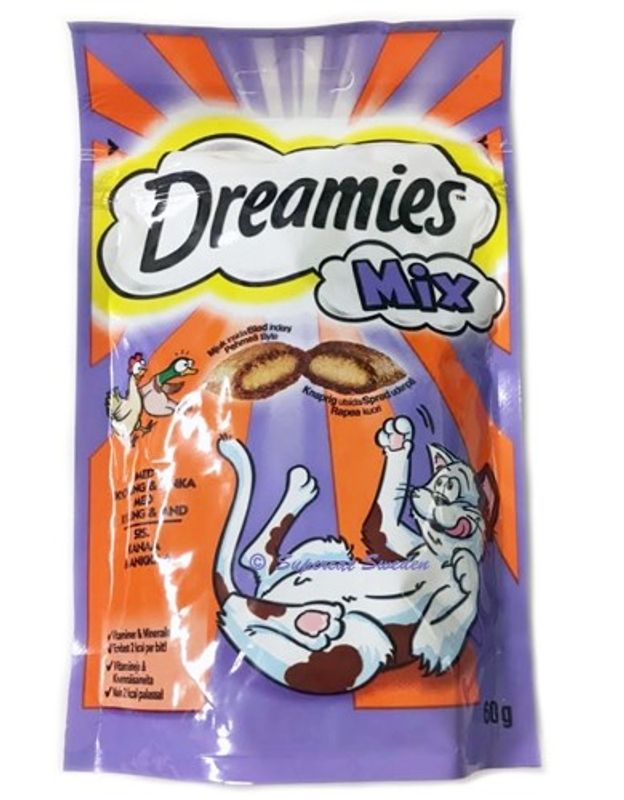 Dreamies Mix Kyckling/Anka 60g