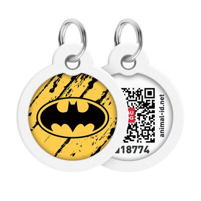WAUDOG Smart ID Bricka för Hund & Katt Batman sketch Rund